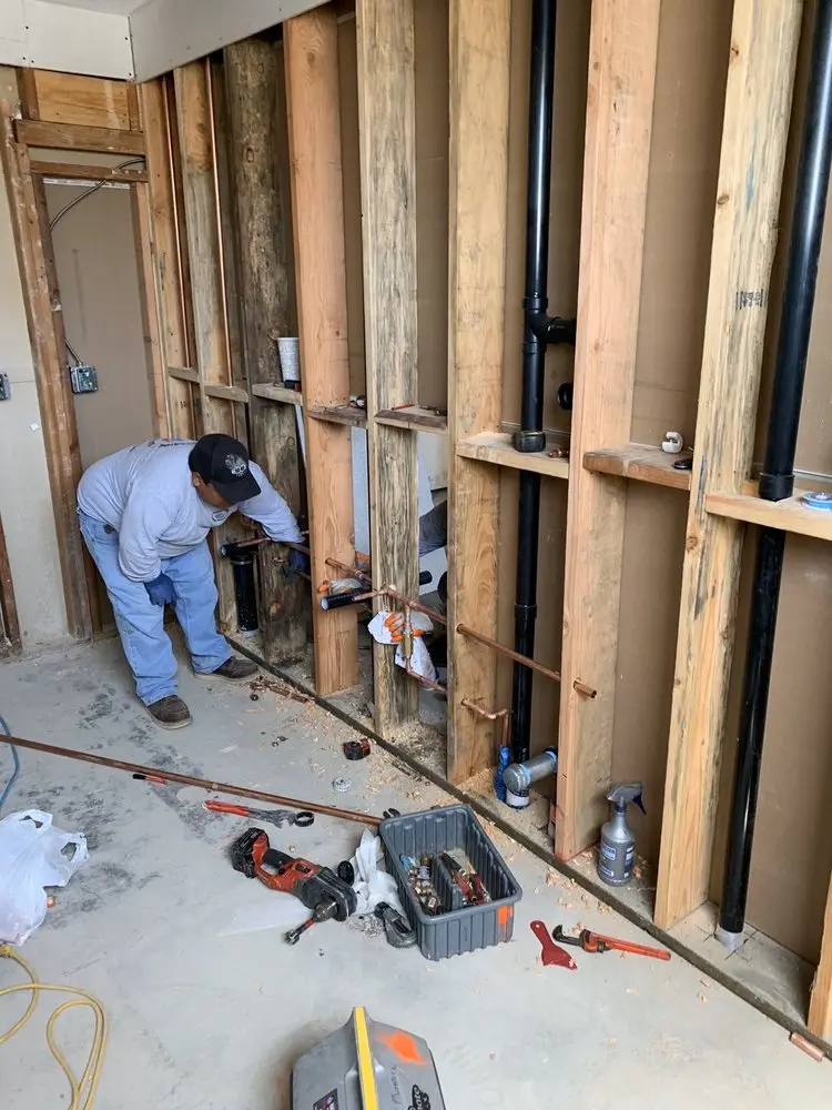 Commercial rough-in plumbing for Water Heater Replacement in Lutherville